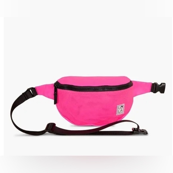 LOLA Large Moonbeam Bum Bag Neon Green or Pink - Picture 2 of 7